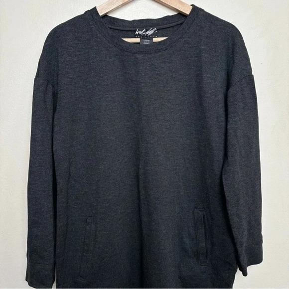 Lord & Taylor Womens Size Medium Grey Crew Neck Weighted Dress - Picture 4 of 14